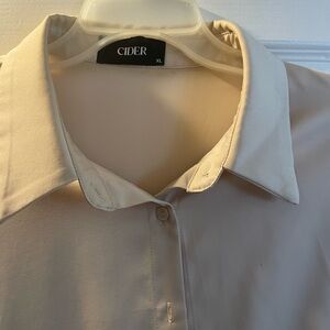 Cider Women's Cream Button-Up Blouse